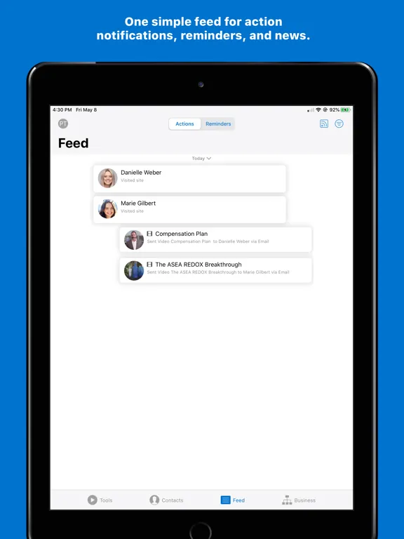 Screenshot di ASEA Connect 2.0 iPad 